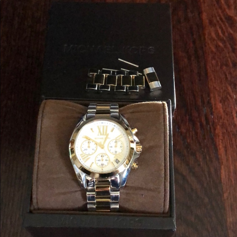 Michael Kors Two Tone Gold/Silver Watch MK5974 - Picture 3 of 6
